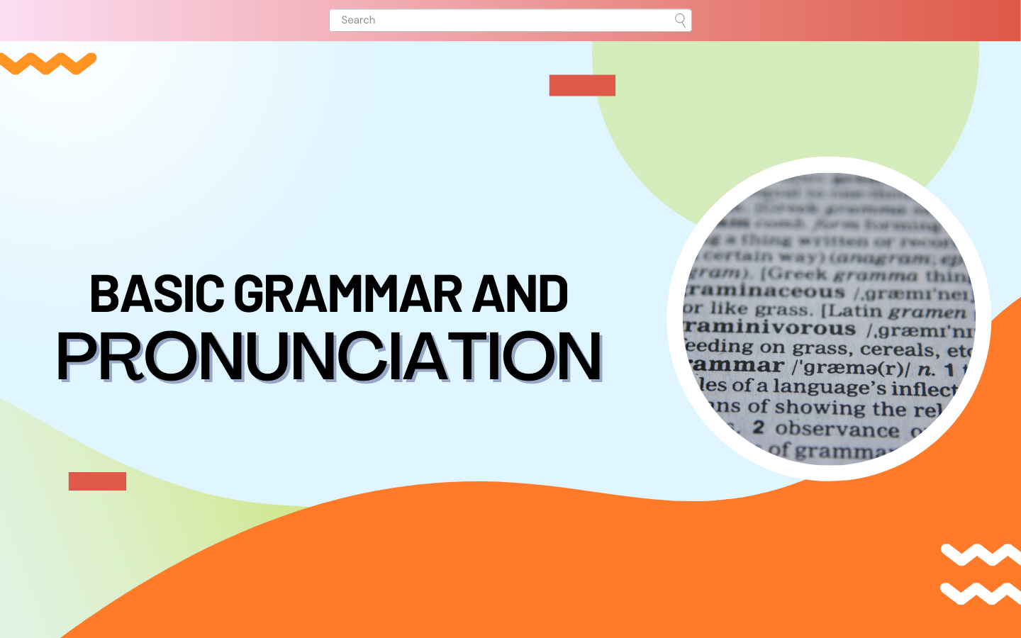 Basic Grammar and Pronunciation